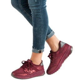Ideal Shoes Scarpe sportive slip-on rosso 2