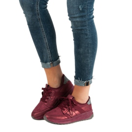 Ideal Shoes Scarpe sportive slip-on rosso 1