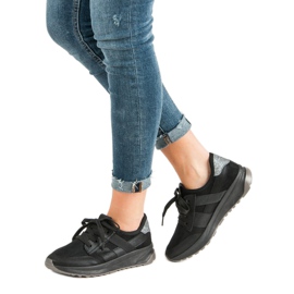 Ideal Shoes Scarpe sportive slip-on nero 2