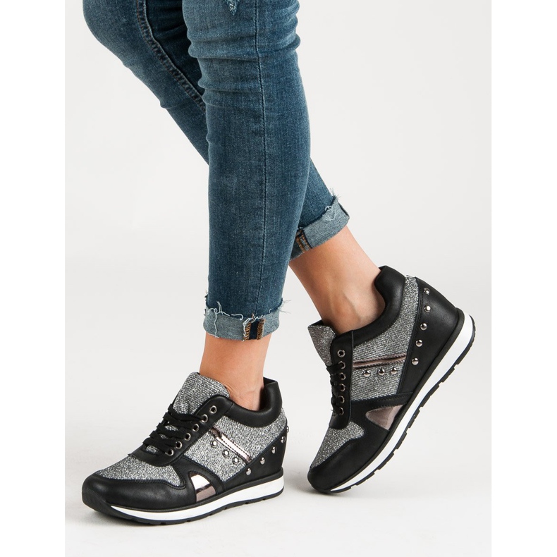 Cm Paris Sneakers Nere Con Strass nero 2