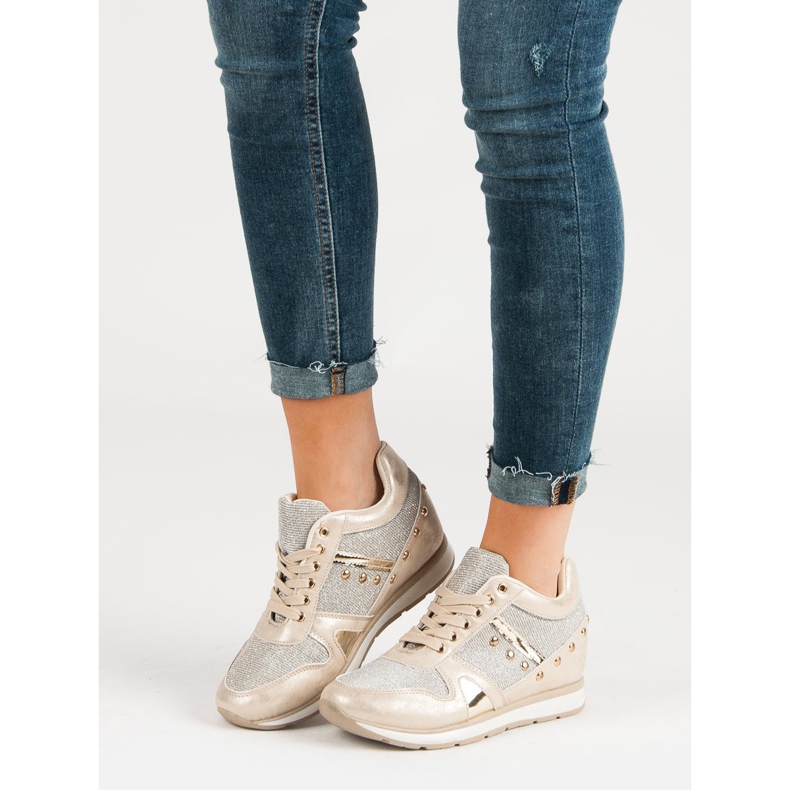 Cm Paris Sneakers Dorate Con Strass d'oro 1