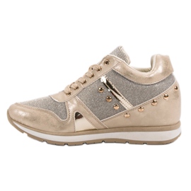 Cm Paris Sneakers Dorate Con Strass d'oro 2