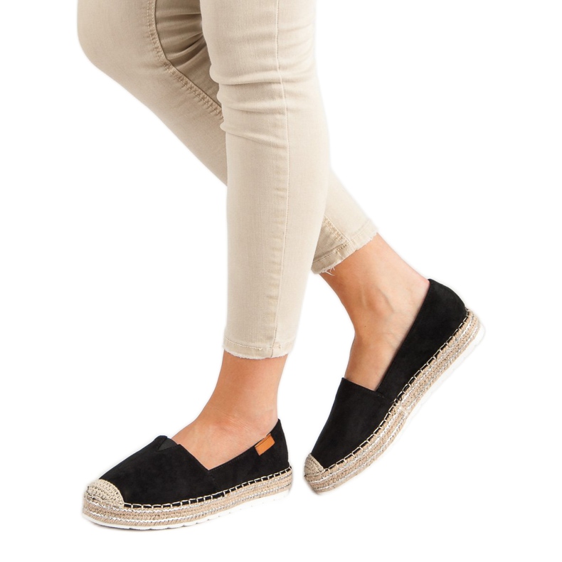 Espadrillas in camoscio nero 2