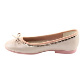 Ballerine con fiocco, rosa perla American Club GC14/19 d'oro 2