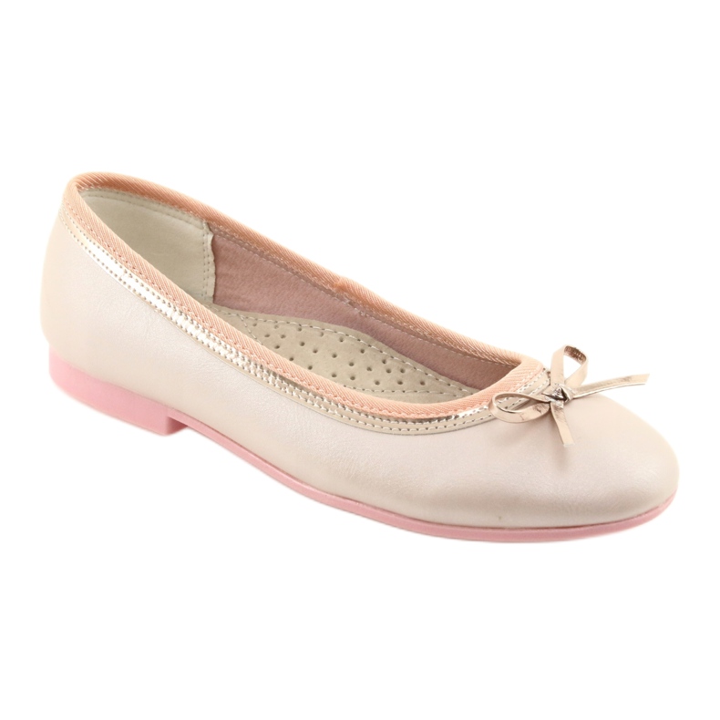 Ballerine con fiocco, rosa perla American Club GC14/19 d'oro 1