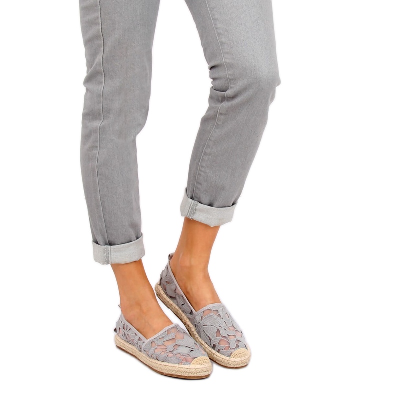 Espadrillas traforate grigie 68-130 Grey grigio 1