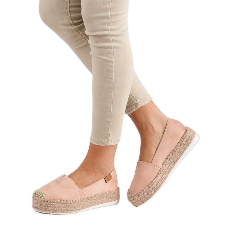 Forever Folie Espadrillas rosa sulla piattaforma 2