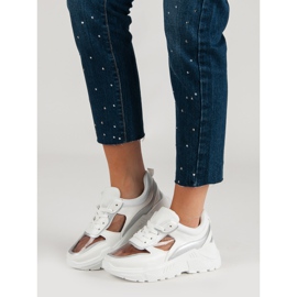 Sneakers Trasparenti Sulla Piattaforma bianca 2