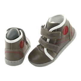 Ren But Ragazzi in pelle con Ren grigio in velcro 1423 ma ma 5