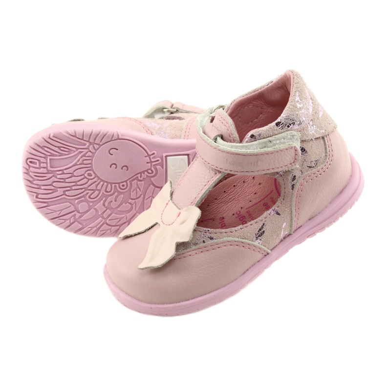 Ballerine per bambine con fiocco Ren But 1466 rosa 5