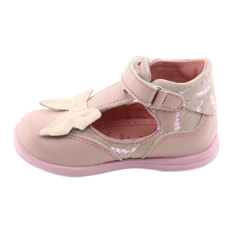Ballerine per bambine con fiocco Ren But 1466 rosa 2