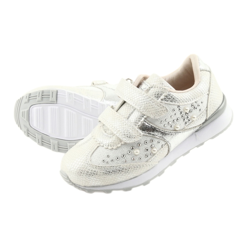 Ragazze sportive American Club ES19 argento bianco grigio 5