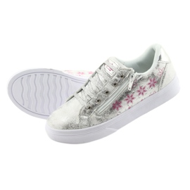 Cursore sportivo da bambina American Club ES13 argento bianco grigio rosa 5