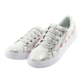 Cursore sportivo da bambina American Club ES13 argento bianco grigio rosa 3