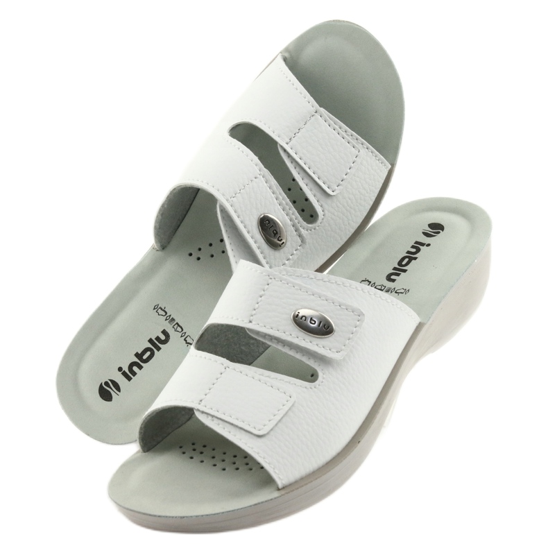 Zeppa velcro Inblu PL028 bianco 5