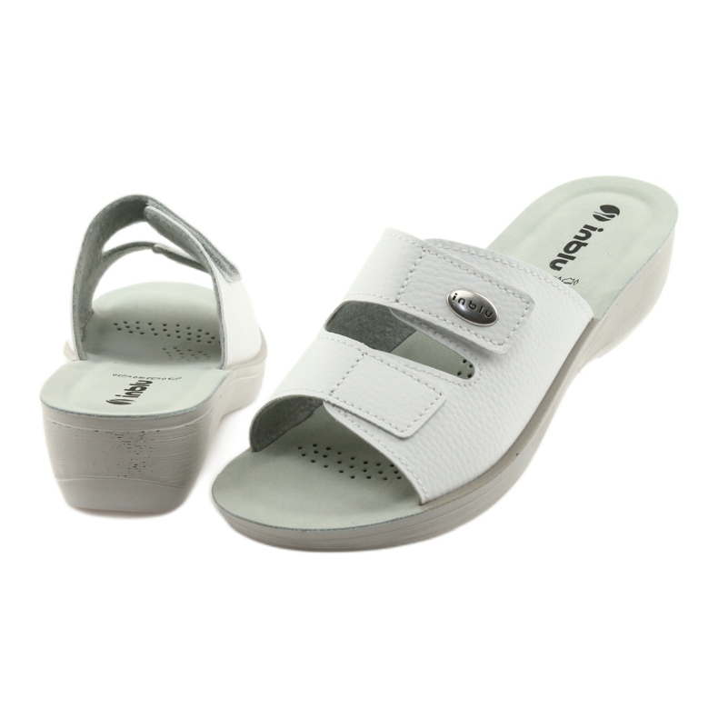 Zeppa velcro Inblu PL028 bianco 4