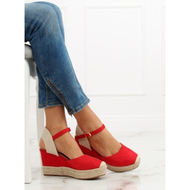 Espadrillas con zeppe rosse T331P Red II-GAT rosso 1