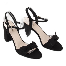 Sandali neri sul palo GH1508 Black nero 1