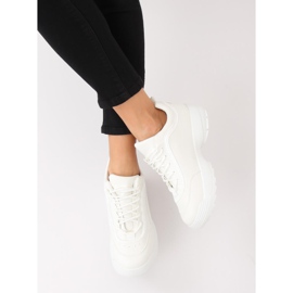 Bianco LL1713 Scarpe sportive bianche 1