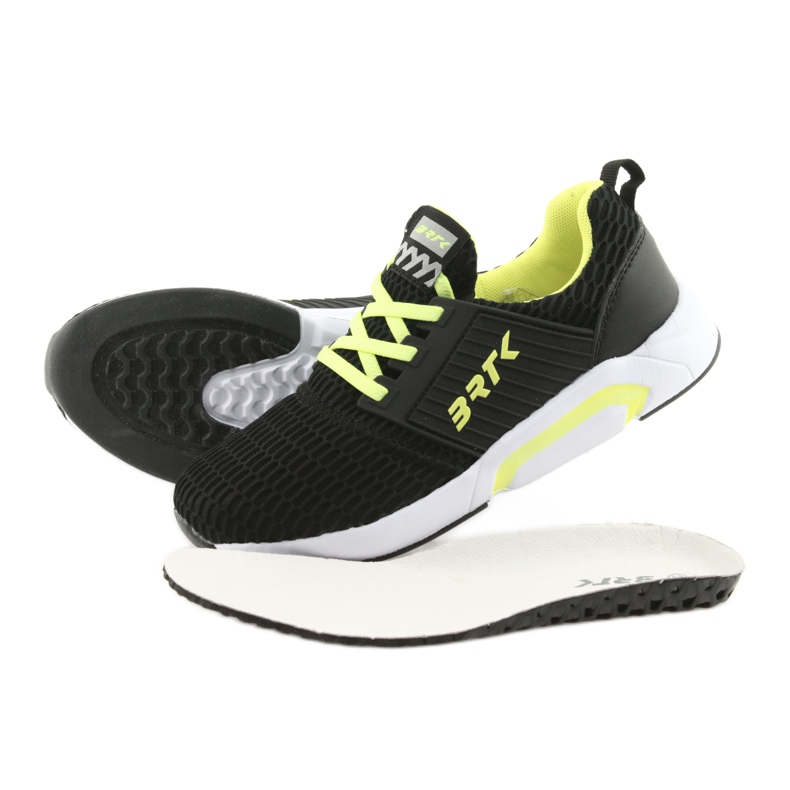 Bartek 55110 Scarpe sportive slip-on nere nero giallo 5