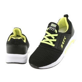 Bartek 55110 Scarpe sportive slip-on nere nero giallo 4
