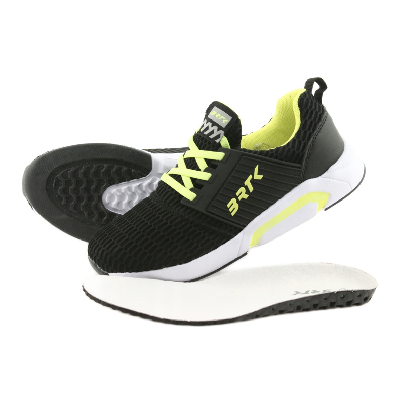 Bartek 58110 Scarpe sportive slip-on nere nero giallo 5