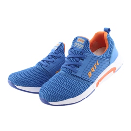 Bartek 55110 Scarpe sportive blu slip-on arancia 3