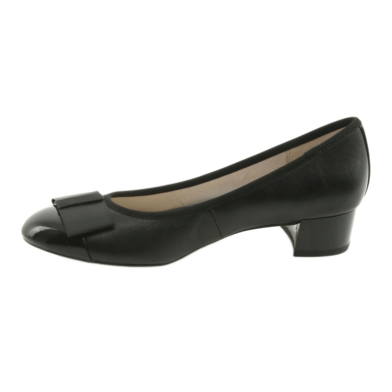 Décolleté da donna con fiocco Caprice 22307 nero 3