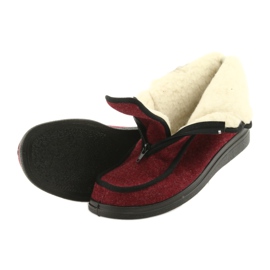 Dr. orto befado women's shoes pu lana isolata 996d005 Burgundy rosso 3