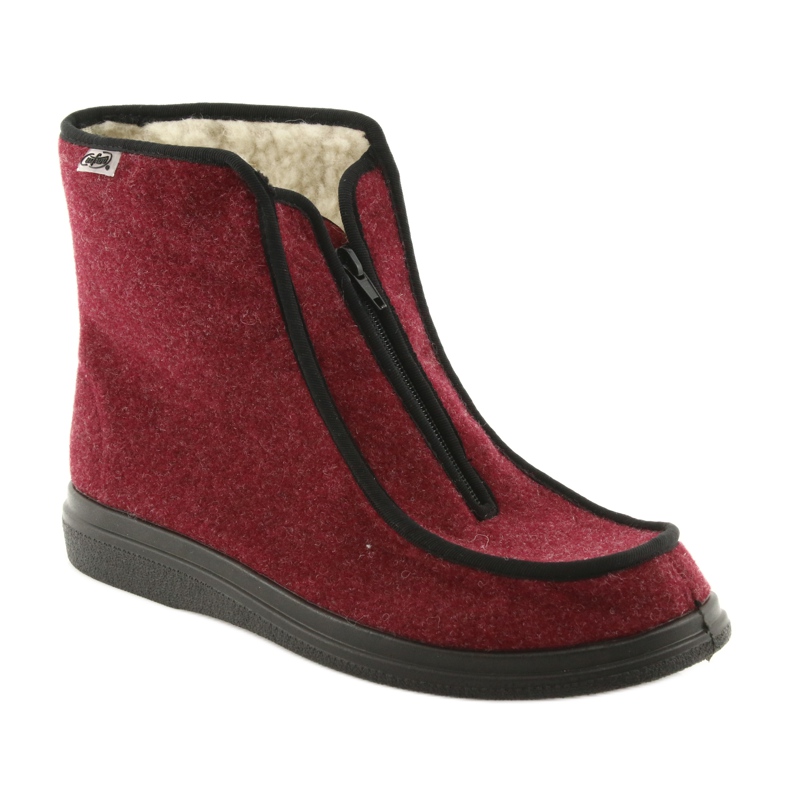 Dr. orto befado women's shoes pu lana isolata 996d005 Burgundy rosso 1
