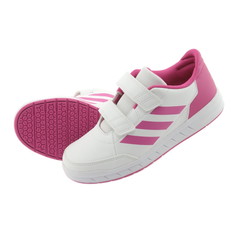 Adidas AltaSport CF K Jr D96828 scarpe bianca rosa 5