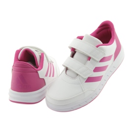 Adidas AltaSport CF K Jr D96828 scarpe bianco rosa 4