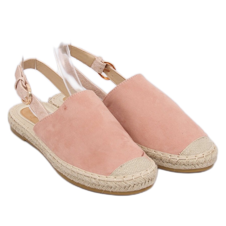 Espadrillas con tacco aperto rosa HH-119 Pink 2