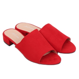 Pantofole rosse da donna rosse rosso 2