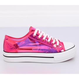 Sneakers rosa XL19P Peachred benzina 2