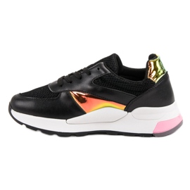 Scarpe sportive casual nero multicolore 1