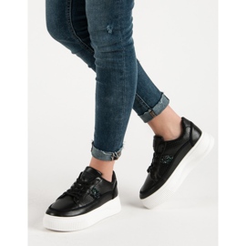 Creepers nere con glitter nero 2