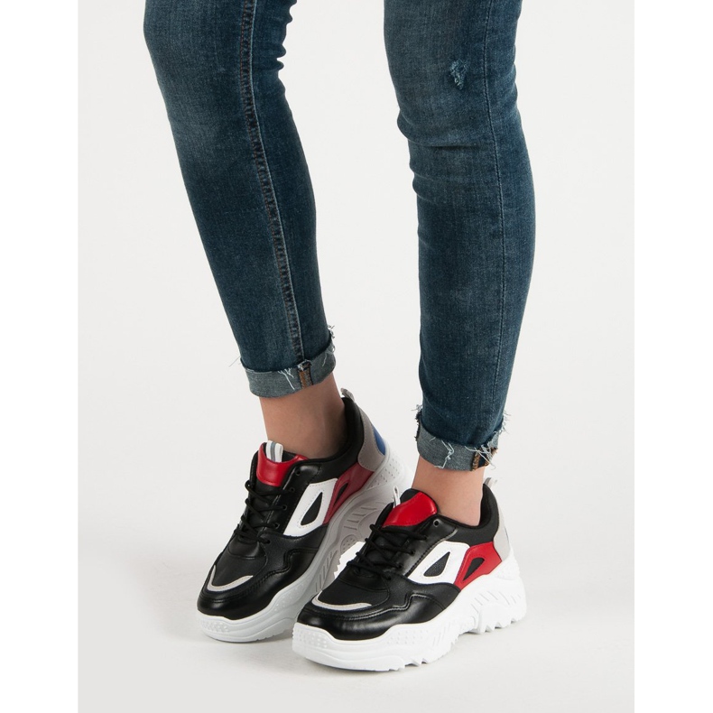 Scarpe Da Ginnastica Sulla Piattaforma nero 1