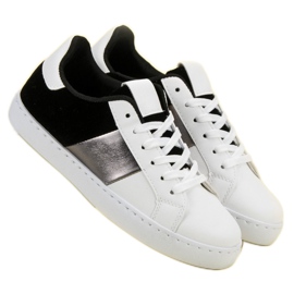 Scarpe sportive comode bianco nero 2