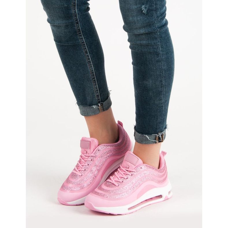 Scarpe sportive alla moda rosa 1