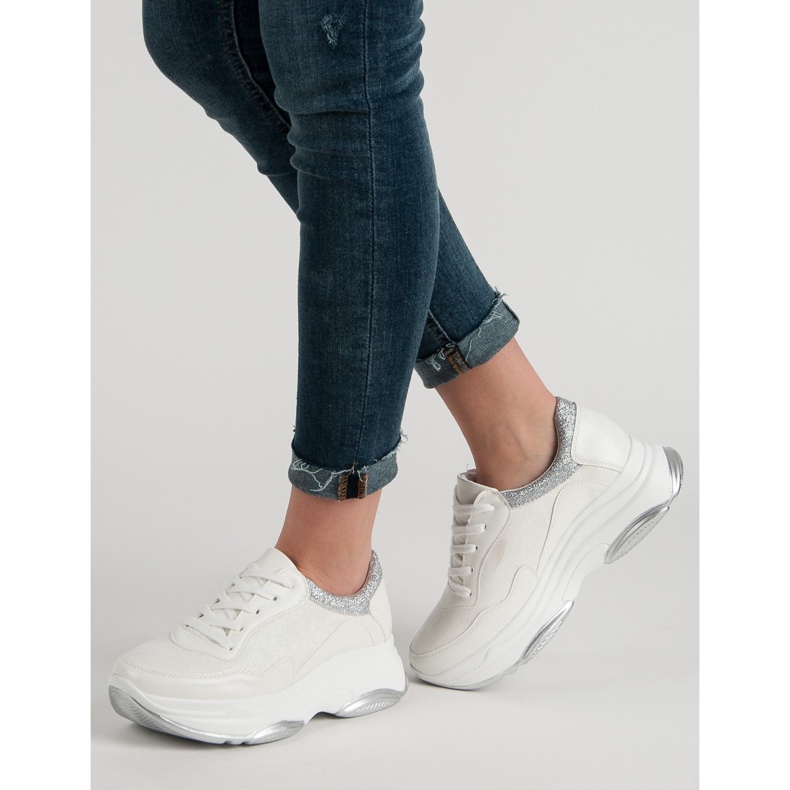 Weide Sneakers Bianche Con Glitter bianca 1