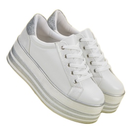 Weide Scarpe Da Ginnastica Sulla Piattaforma bianco 2