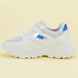 Sneakers Bianche Con Effetto Holo bianca 1