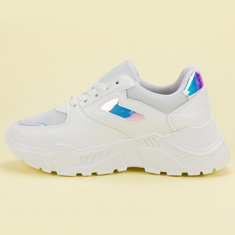 Sneakers Bianche Con Effetto Holo bianco 1
