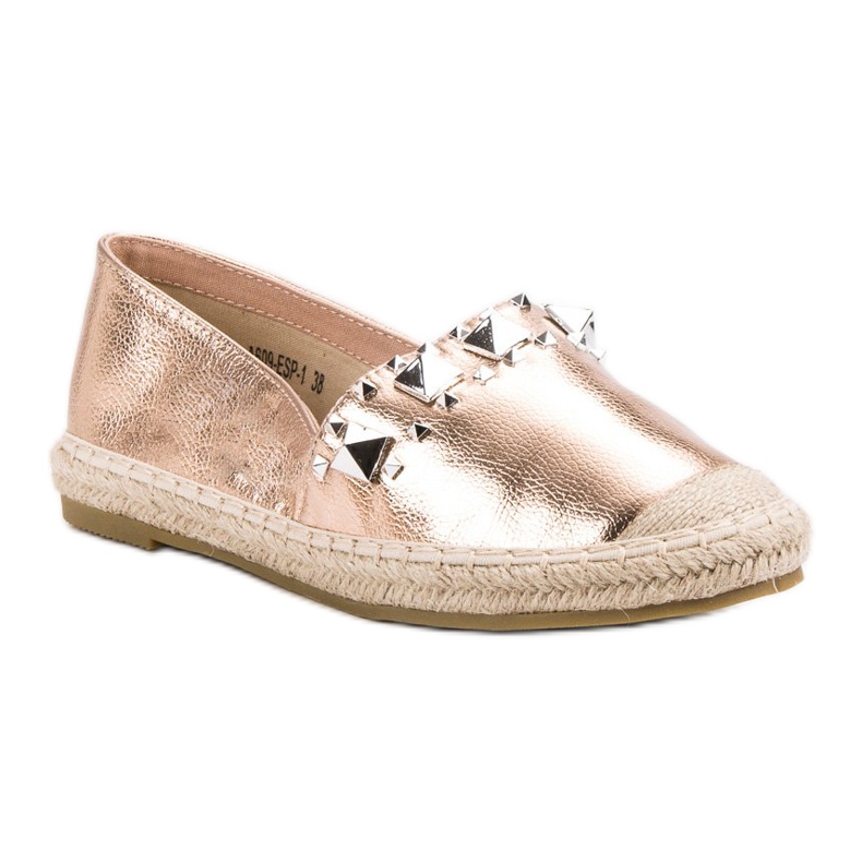 Bestelle Espadrillas Con Borchie Oro Rosa giallo 2