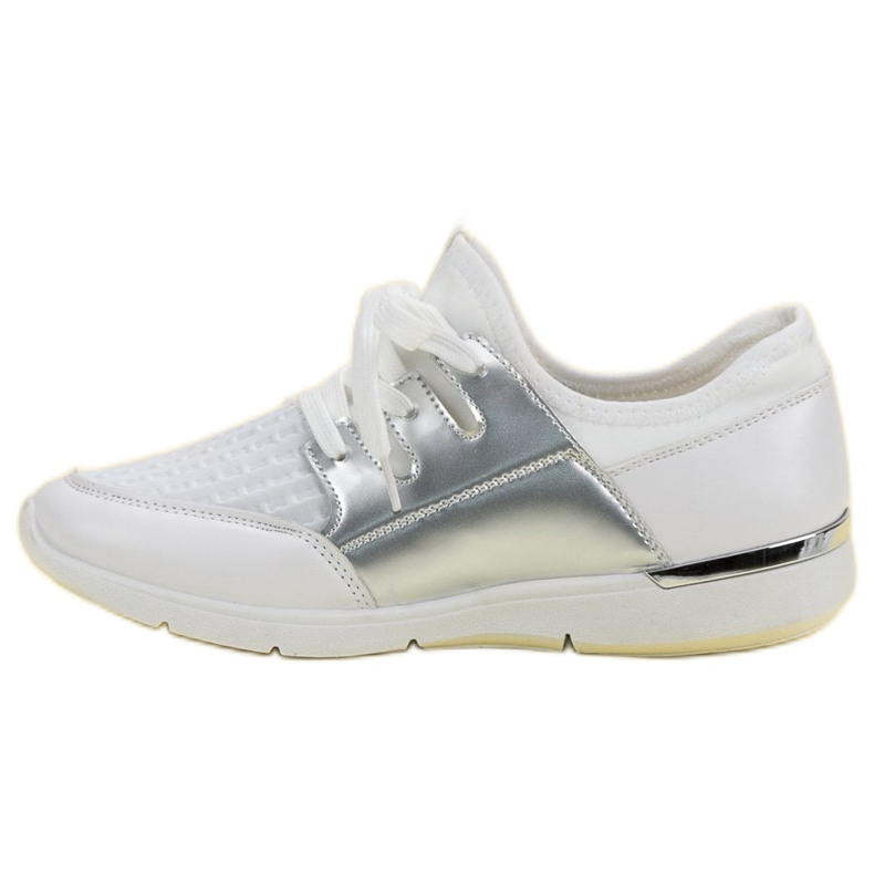 Scarpe sportive slip-on bianca 1