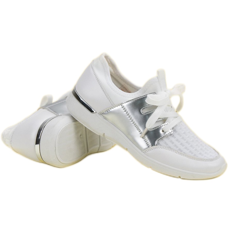 Scarpe sportive slip-on bianca 2