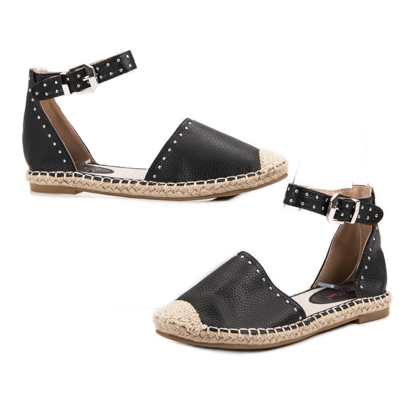 Best Shoes Espadrillas Con Jet nero 1