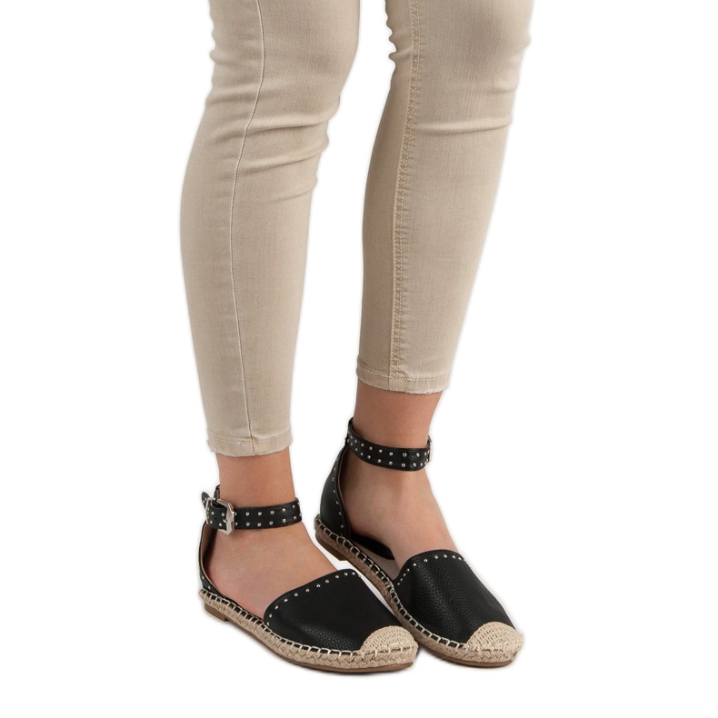 Best Shoes Espadrillas Con Jet nero 2