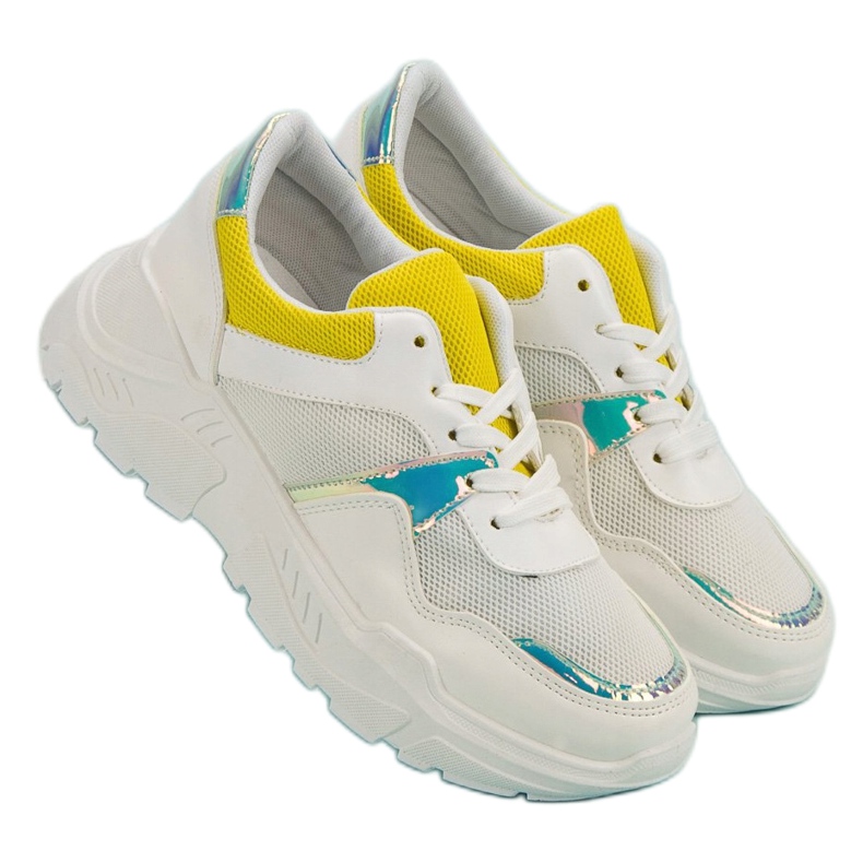 SHELOVET Scarpe da ginnastica comode bianca 2